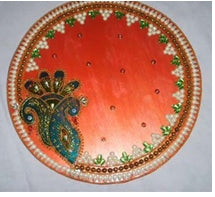 Big Wooden Pooja Thali
